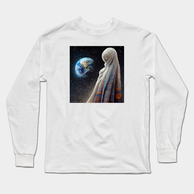 The Lost Planet and The Blind People Long Sleeve T-Shirt by benheineart
